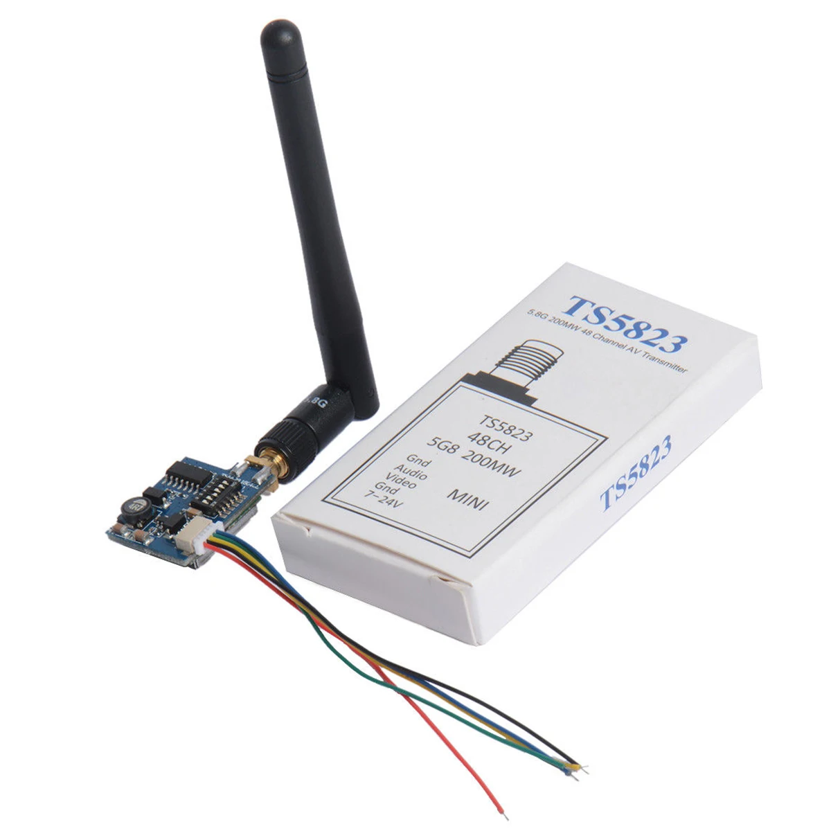 TS5823 5 8G 200mw 48CH мини беспроводной AV модуль передатчика для FPV|Беспроводные модули| |