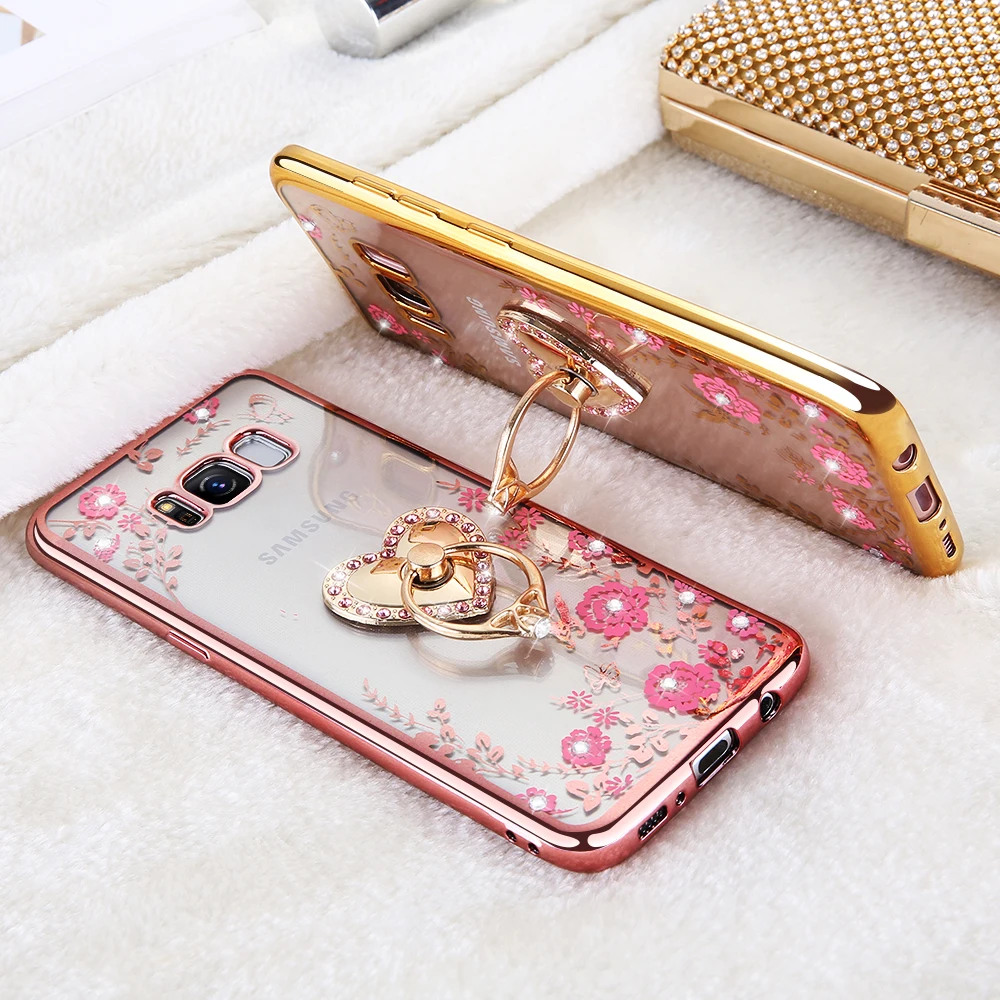 KISSCASE для Samsung Galaxy S8 плюс S7 S6 край S5 S4 S3 A5 J5 J7 A3 J3 2016 2017 роскошное бриллиантовое