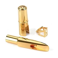metal saxophone mouthpiece gold plated alto sax mouthpiece saxophone parts music instrument accessories