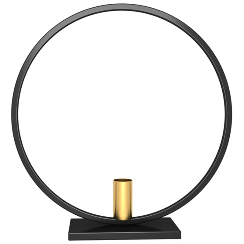 Metal Candle Holders Black Rack Round Iron Candlestick Home Christmas Party Table Centerpiece Decoration 5 Orders | Дом и сад