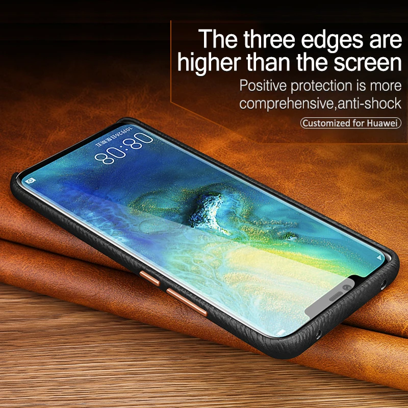 Роскошный чехол для телефона из натуральной кожи huawei Mate20 Pro P20 модный стиль ультра