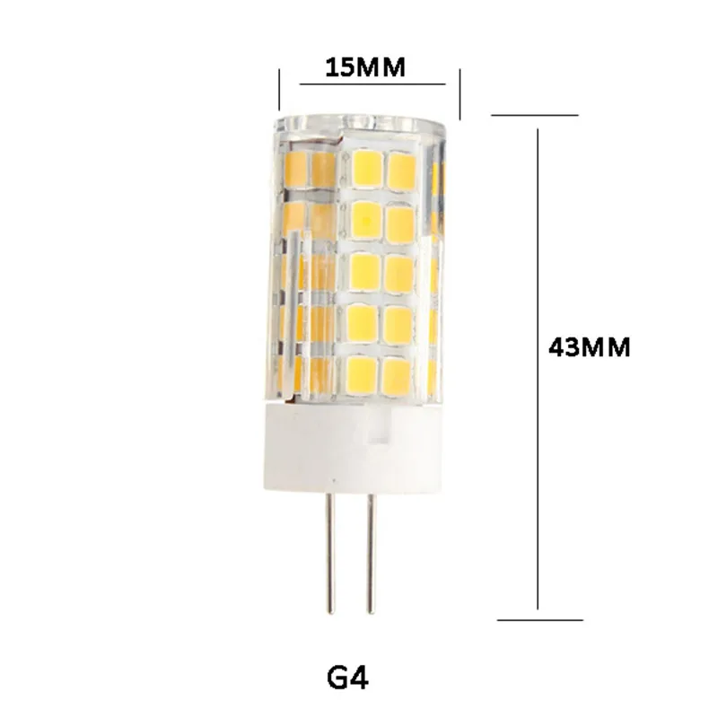 CLAITE 4 Вт 1 шт. E14 E12 G9 G4 Светодиодные белые или теплые светодиодные лампы 2835 SMD лампа