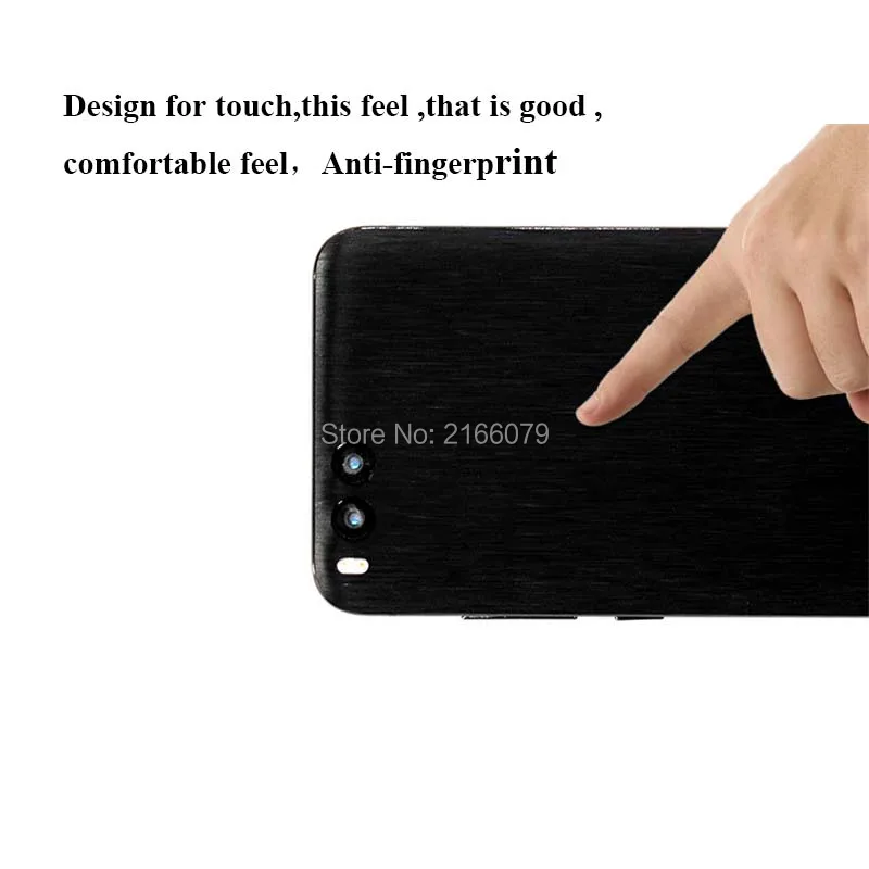 For Xiaomi Mi 6 5 5S Plus Full Cover Back Brushed Metal Decal Skin Paster Phone Protective Film Wire Drawing Sticker |