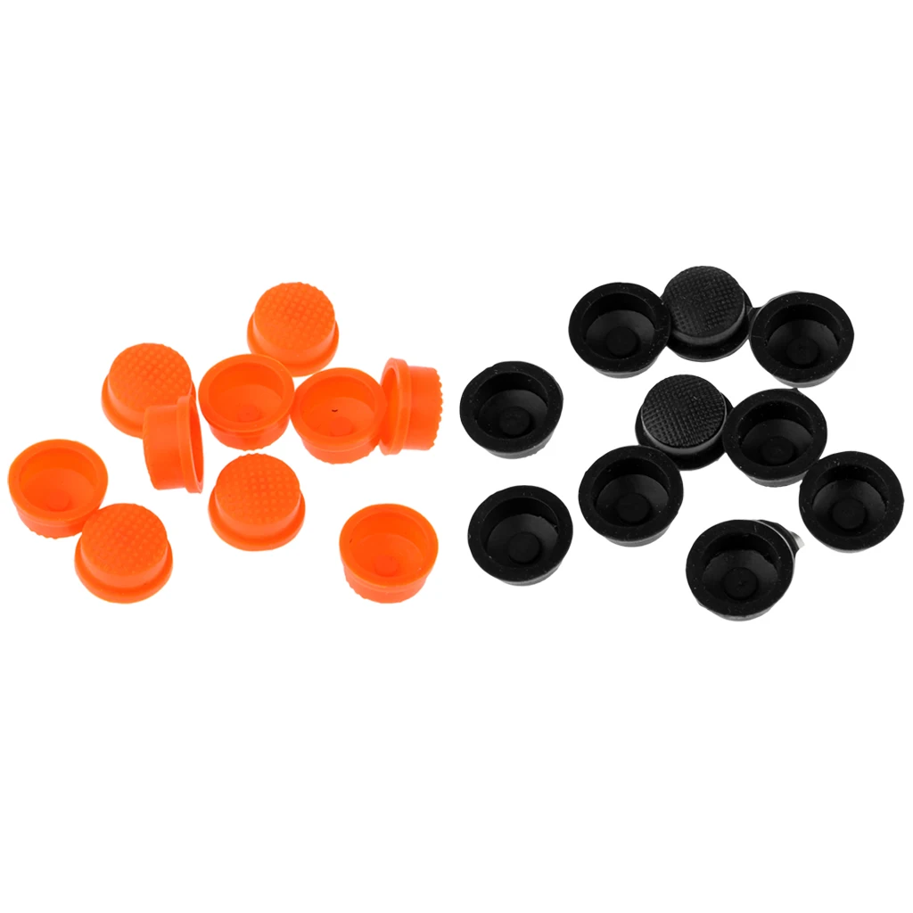 MagiDeal 10pcs LED Flashlight Torch Light Tail Switch Button Cover Cap Rubber Anti Slide Skid Slip | Спорт и развлечения