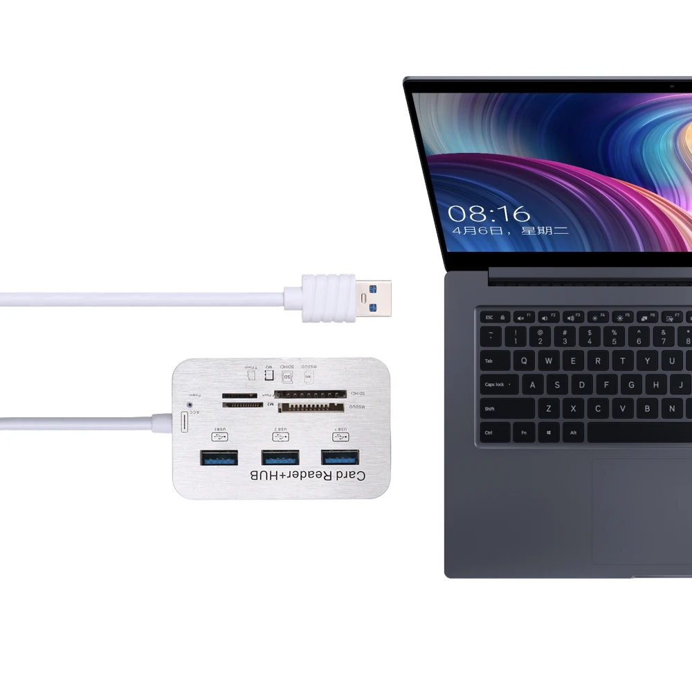 Картридер все в одном USB 2 0 3 1 C Type USB3.1 концентратор с MS SD M2 TF USB3.0 для ноутбуков