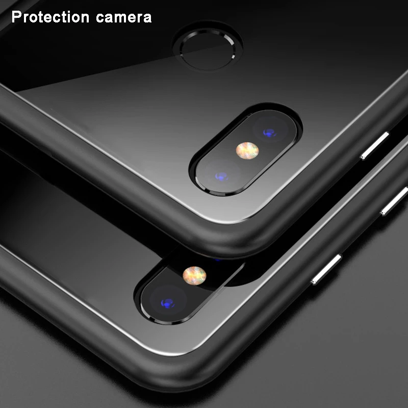 Магнитный чехол для oneplus 6 телефона задняя крышка жесткие стеклянные Чехлы бампер