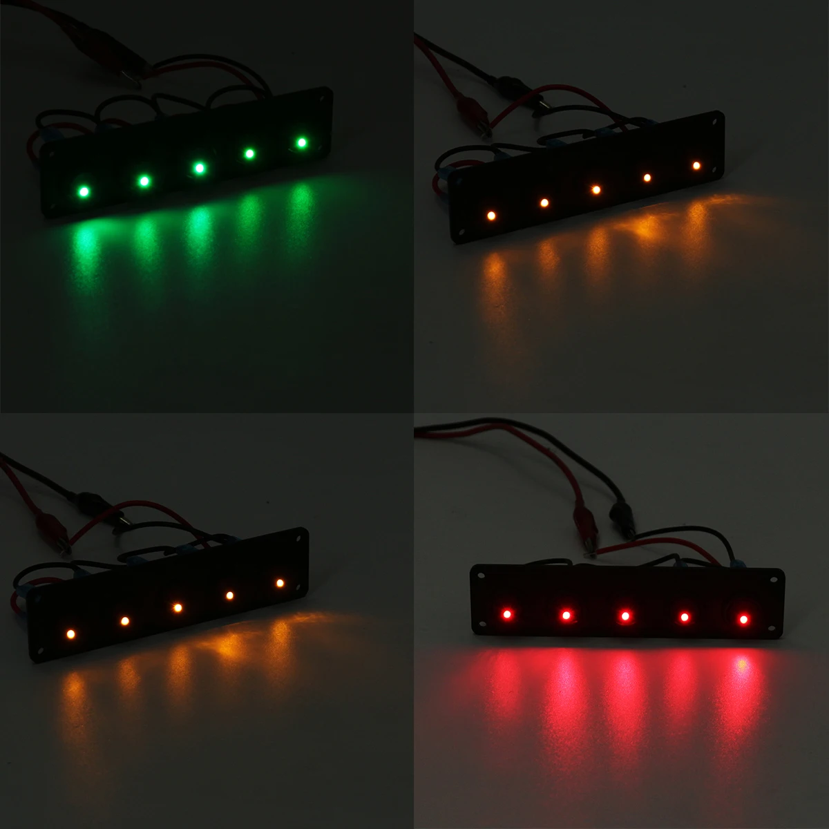 Универсальный LED 5 банд клавишный переключатель панель Водонепроницаемый