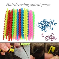 1835pcs hair perm rods plastic long spiral hairdressing styling curler rollers salon tools durable barber salon accessories
