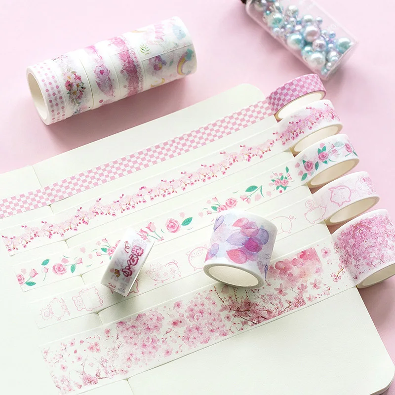 20 шт Kawaii Unicorn маскирующая лента Милая растительная васи декоративная клейкая для