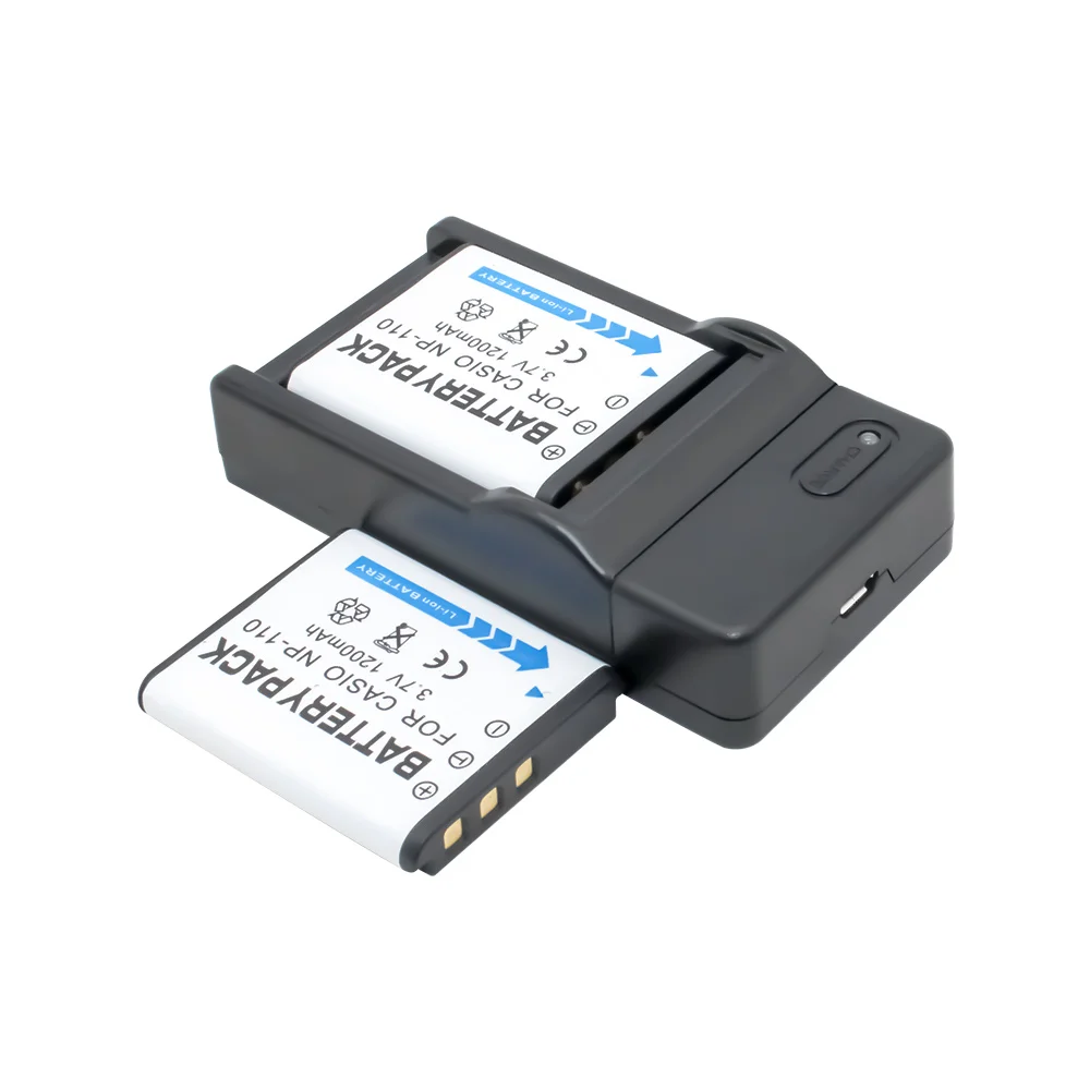 CNP-110/BN-VG212U литий-ионный аккумулятор (2-Pack) + USB зарядное устройство для цифровой