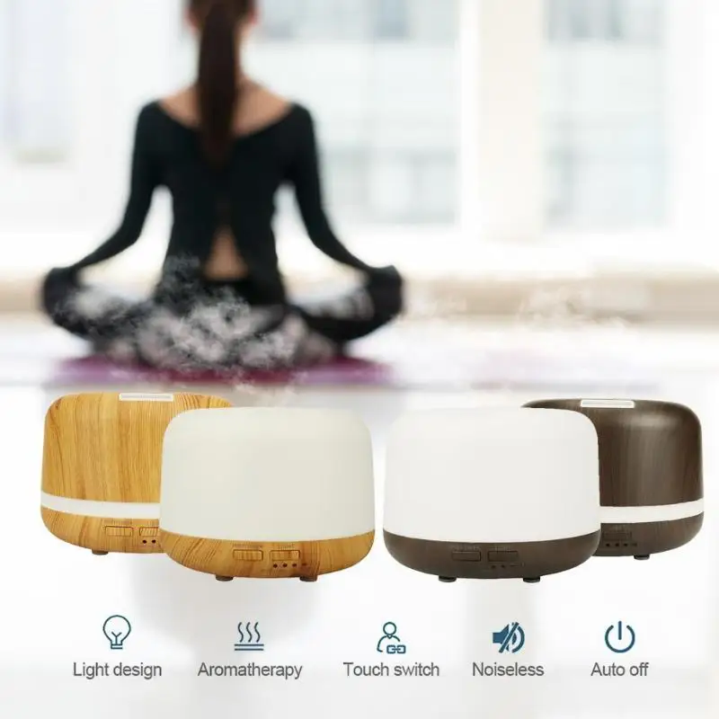 300ml Ultrasonic 7 Color LED Lamp Flashlight Timing Air Humidifier Aromatherapy Essential Oil Mist Aroma Diffuser for Home | Бытовая