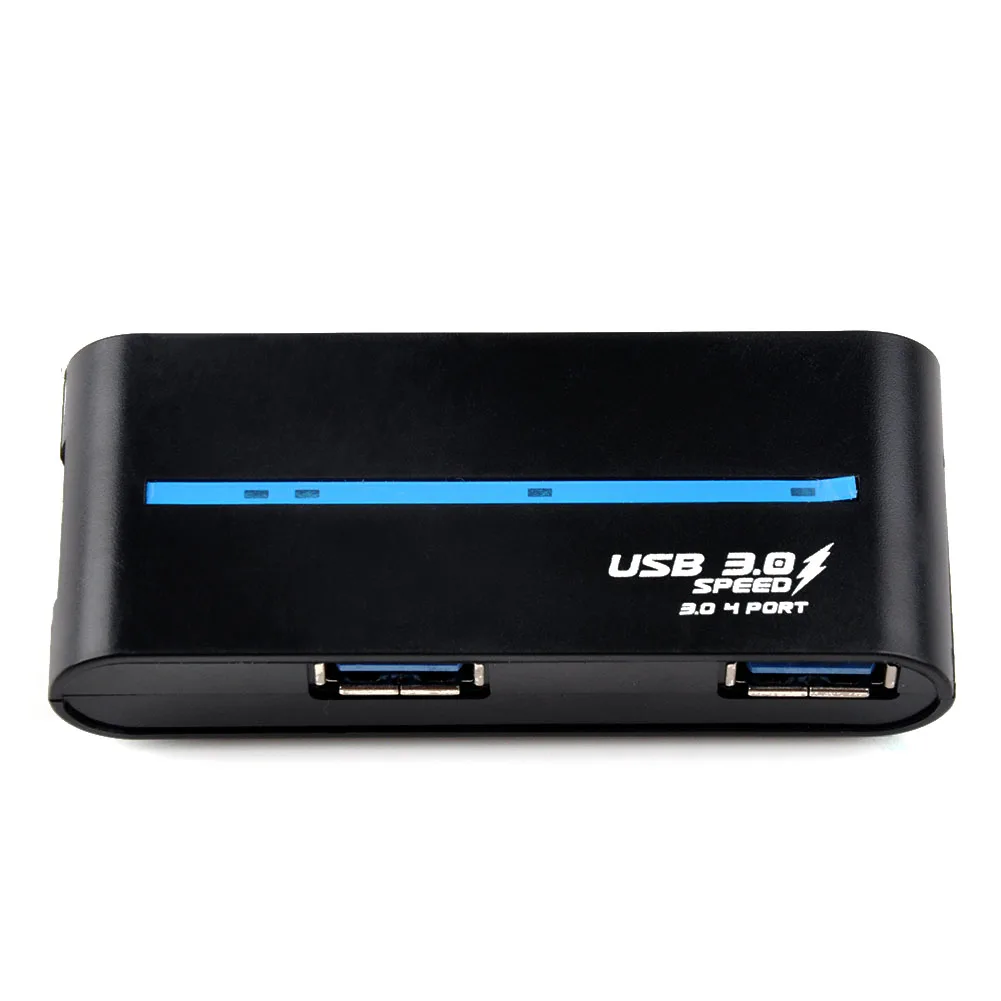 Мини 4 портовый USB 3 0 поворотный концентратор адаптер для ПК настольного ноутбука