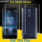 Переднеезаднее полное покрытие, мягкая защитная пленка из ТПУ для Nokia 3 5 6 7 8 Sirocco 5,1 6,1 Plus 7,1 (не закаленное стекло)