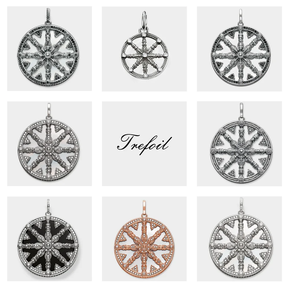 Кулон Карма колесо 2019 совершенно новые модные ювелирные изделия Европы 925