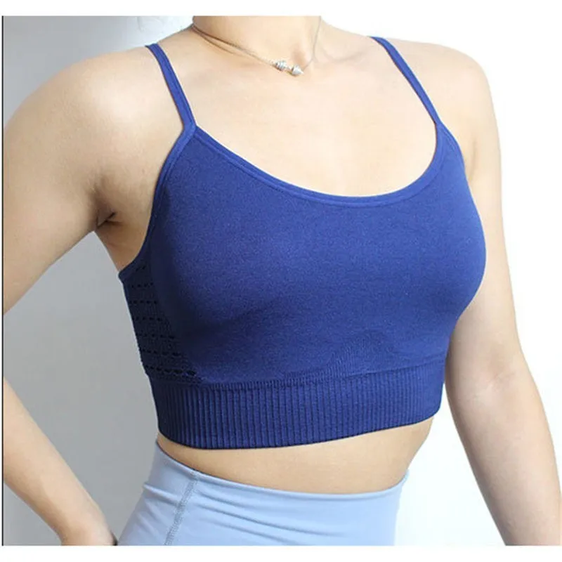 Женский спортивный бюстгальтер для тренажерного зала сексуальный жилет Йога