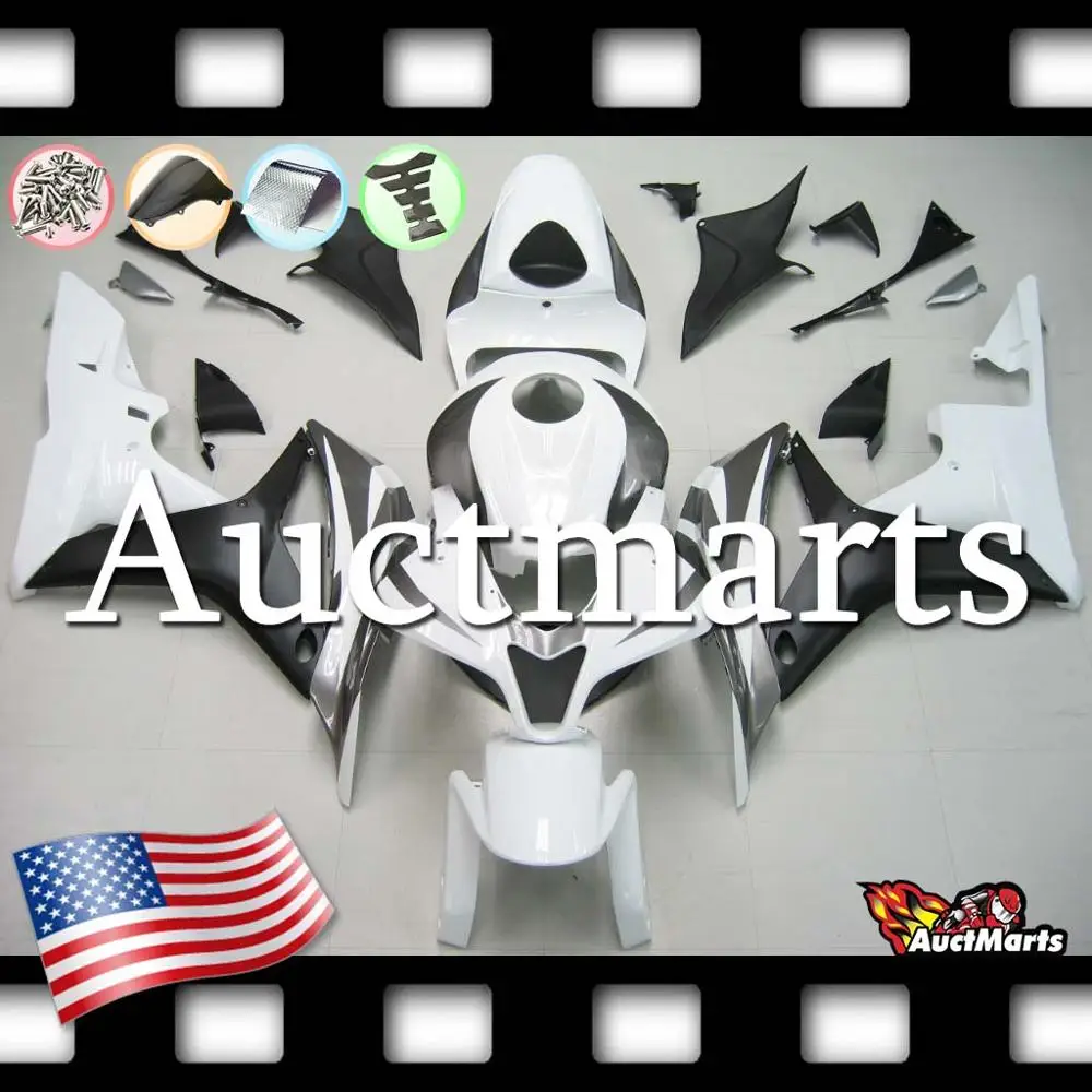 Для Honda CBR600RR CBR 600 RR 2007 2008 07 08 комплект обтекателей из АБС пластика (P/N:1h113)|Полные