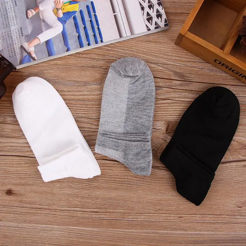 Men's Socks Solid Breathable Mesh Invisible Non-slip Elastic Soft Short Ankle For Women | Женская одежда