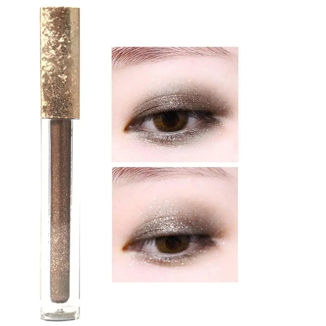 С металлическими блестками тени для век блестящая жидкая Professional makeup или