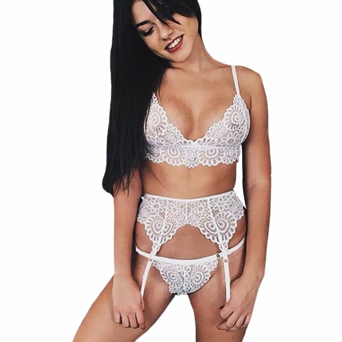 Кружева сексуальный бюстгальтер Push Up бесшовные вышивка Bralette эротическое нижнее