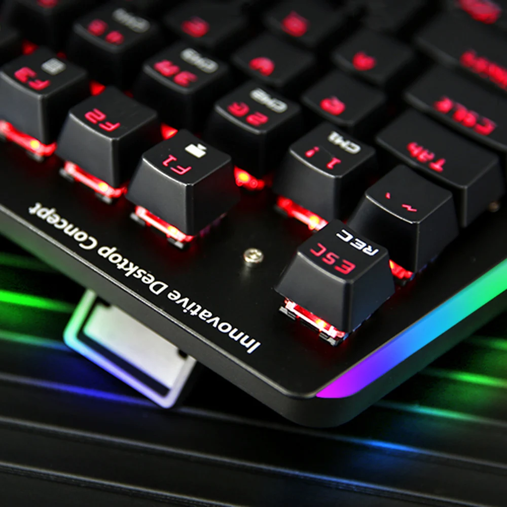 MVTV TK300 Проводная Механическая клавиатура RGB подсветка игровая с 104 клавишами