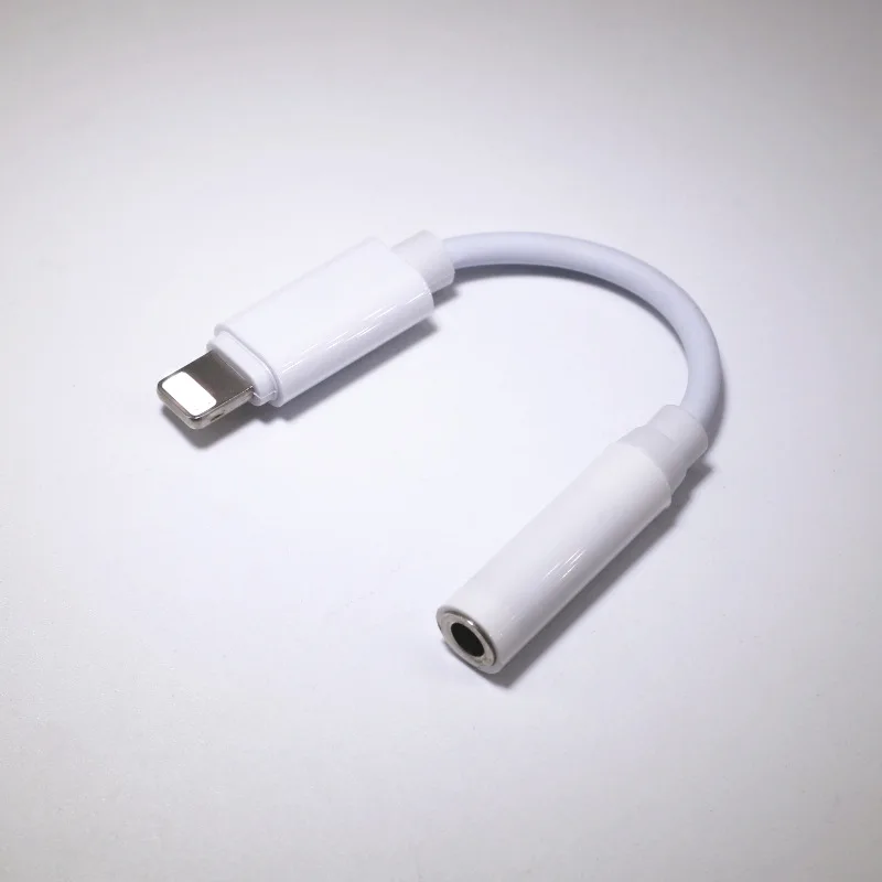 Для IPhone X 7 8 Plus конвертер адаптер 3 5 мм Jack для наушников 12 освещения Plug Play Музыка