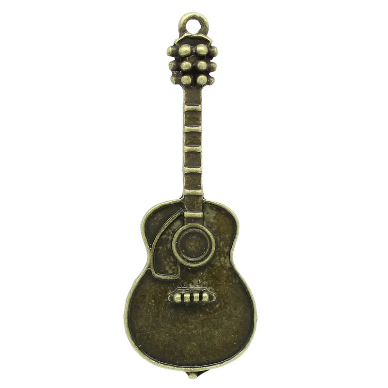 DoreenBeads амулет кулоны для гитары античная бронза 5x1 8 см 10 шт. (B27051) yiwu|pendant forms|pendant