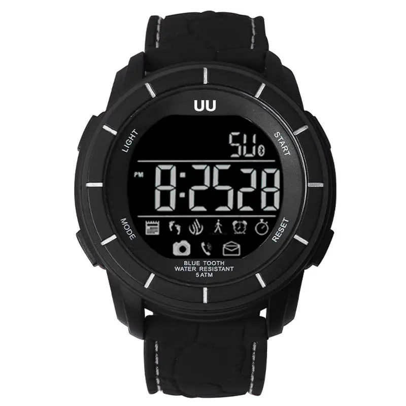 UU Bluetooth умные часы Черные Водонепроницаемые уличные спортивные для IOS Android