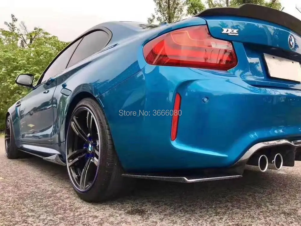 SHCHCG для BMW F87 M3 M2 2016 2017 Высокое качество углеродного волокна задний бампер губ