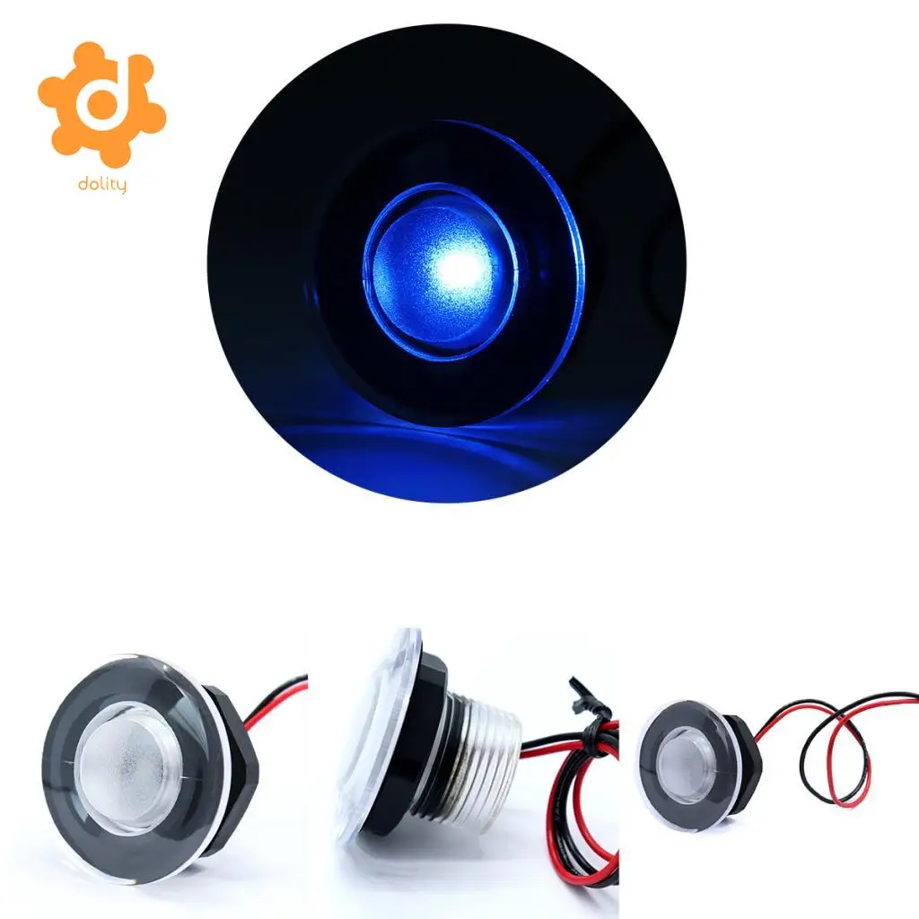 Baoblaze 4 Pieces Waterproof Marine Boat Yacht Blue LED Deck Step Stair Lights 12VDC | Автомобили и мотоциклы
