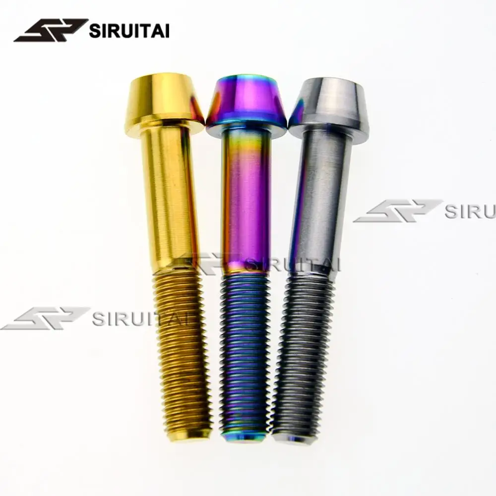 

Titanium bolts GR5 M10x55mmM10*60mm Kawasaki motorcycle and motorcycle brake caliper bolt pitch 1.25/1.5