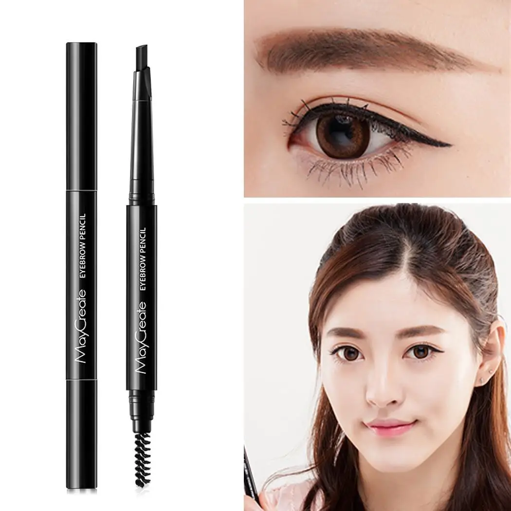 Eyebrow Stage Pencil Long-Lasting As Cream Natural Wedding Portable Waterproof etc Party Casual Double-head Shown | Красота и