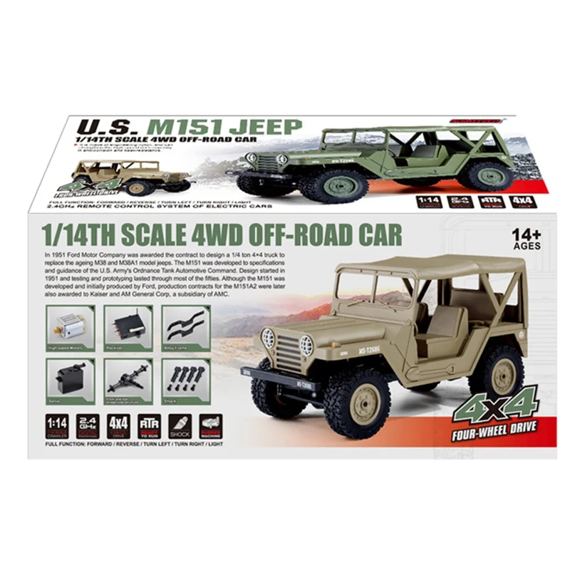 SUBOTECH BG1522 1/14 2 4G 4X4 4WD гусеничный Радиоуправляемый четырехколесный внедорожный