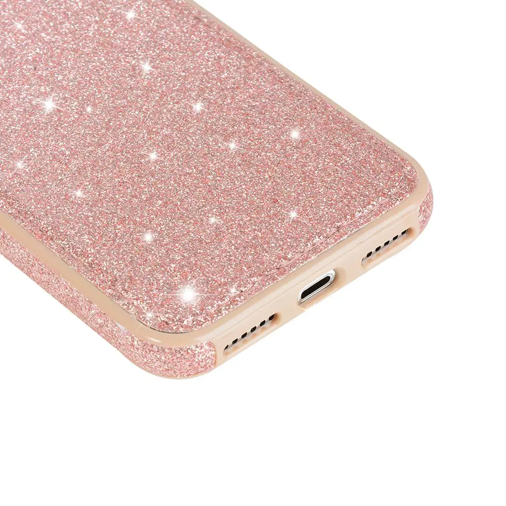 KISSCASE блестящий чехол с мягкими краями для iPhone X XR XS Max 7 8 6 6S Plus телефона 5 SE 5S Coque |