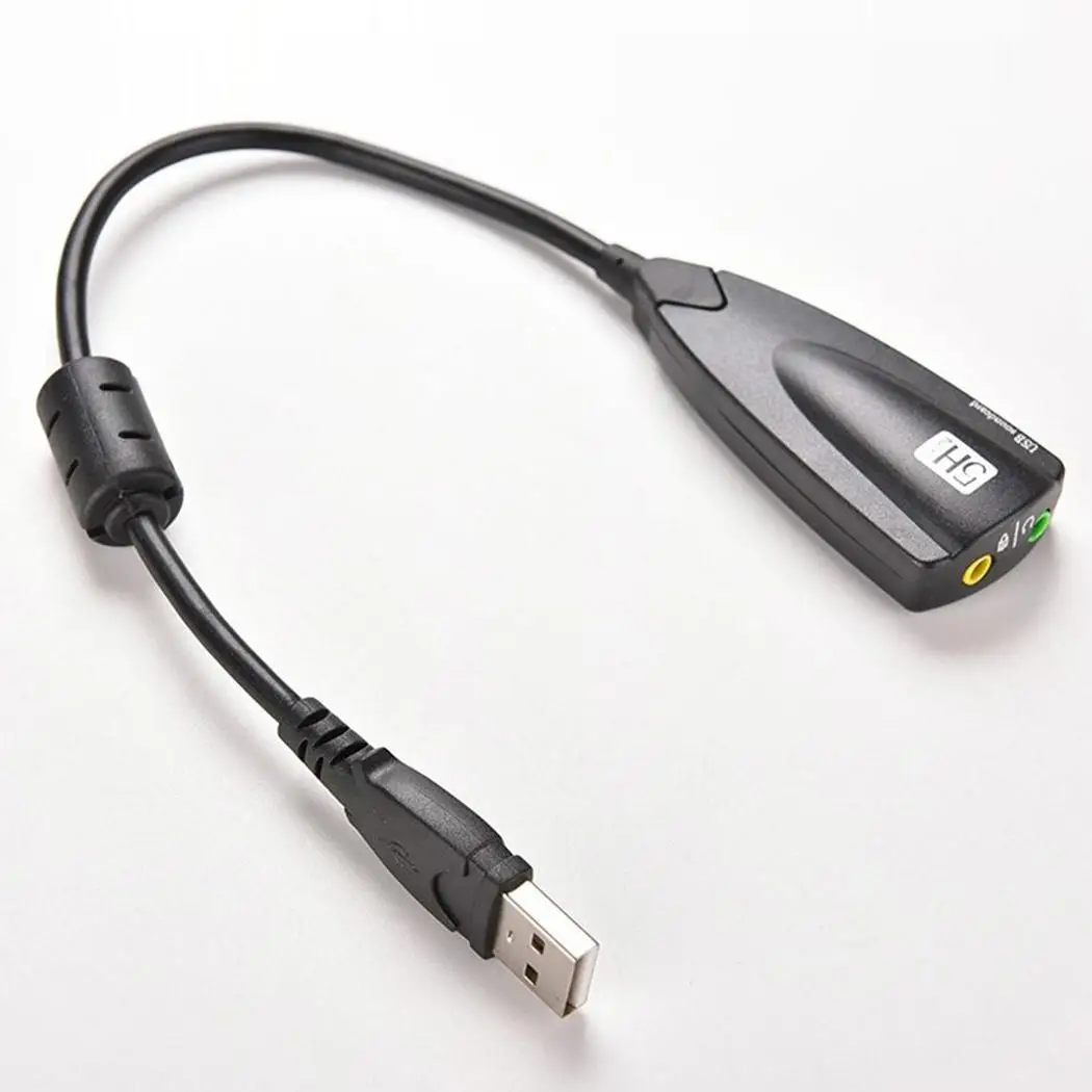 5HV2 виртуальный Внешний USB 7 1 канал Аудио Звуковая карта адаптер для ПК/микрофон