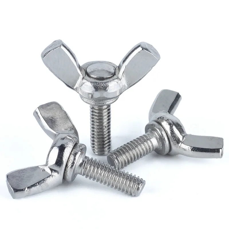 2PCS M5 M6 304 Stainless Steel Butterfly Screw Hand Plate | Bolts