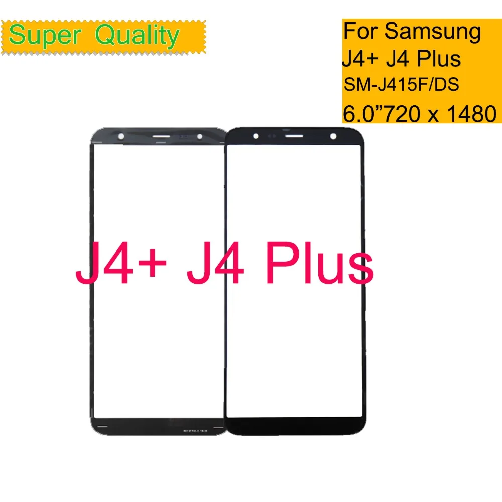 

10Pcs/lot TouchScreen For Samsung Galaxy J4 Plus J4+ J415 SM-J415F/DS Touch Screen Front Outer Glass Lens J415F/DS 2018 With OCA