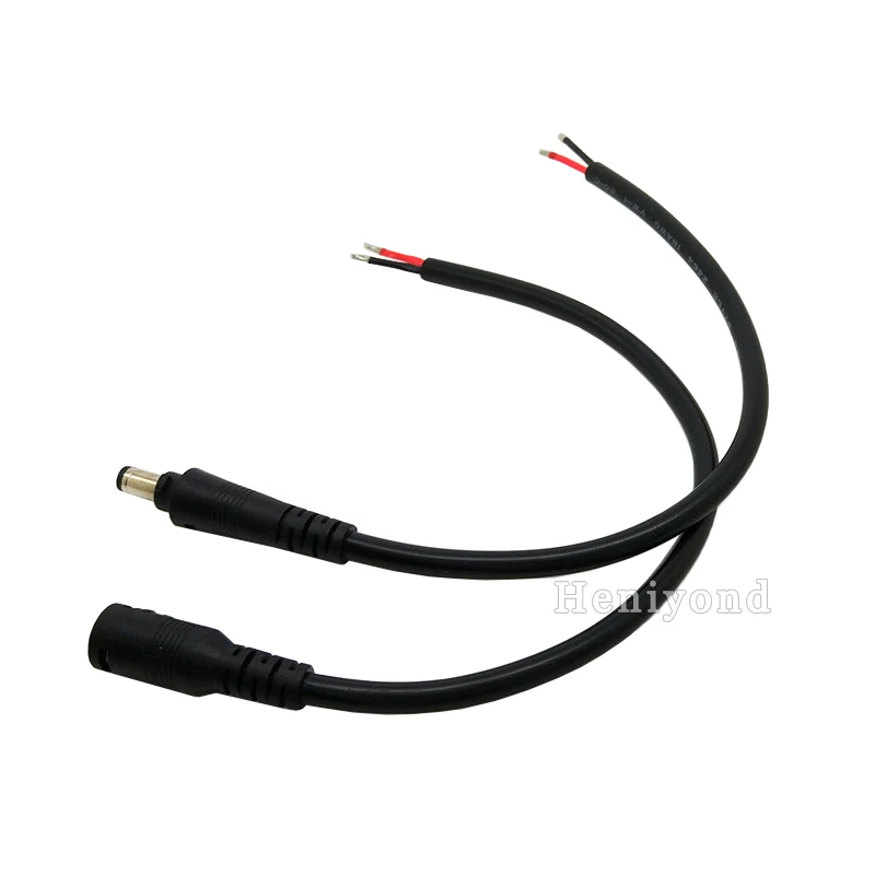 2 пары 5 5x2 1 мм постоянного тока питания женский и мужской 2Pin 18AWG кабель разъем шнур