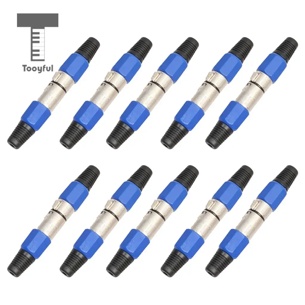 10 Pairs XLR Male &amp Female Microphone Plug Audio Cable Adapter Connector for Guitar Mixer | Спорт и развлечения
