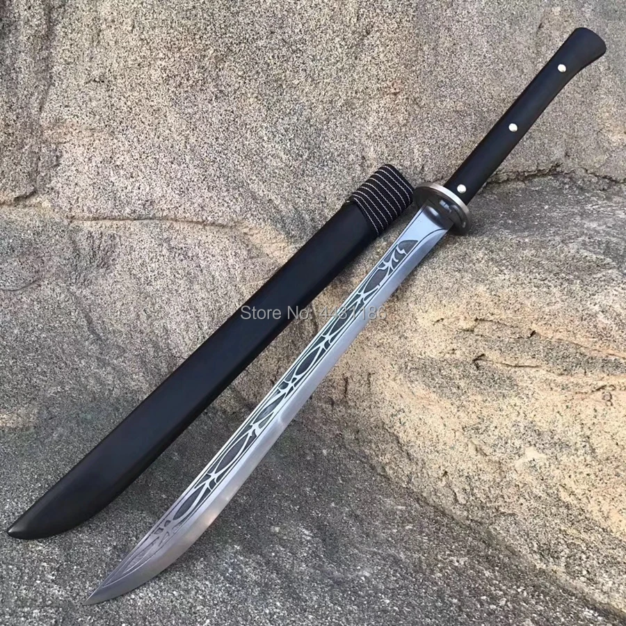 Замечательный Китайский LongQuan ручной Dao меч катана сильный клинок из марганцевой