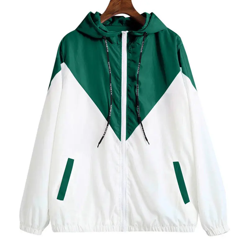 Fashion Casual Mens Plus Size Zip Hoody Unisex Womens Long Sleeve Hooded Hoodies Pink Yellow Green Red | Женская одежда