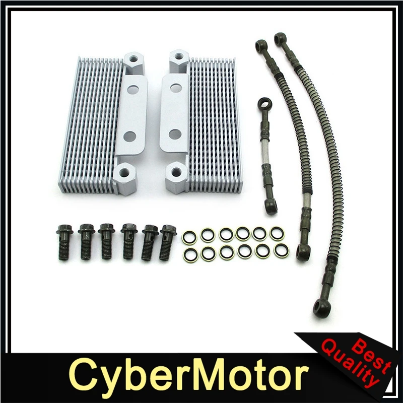 

Brand New High Quality Double Oil Cooler For Zongshen Daytona 190cc Engine Pit Dirt Bike LXR DHZ