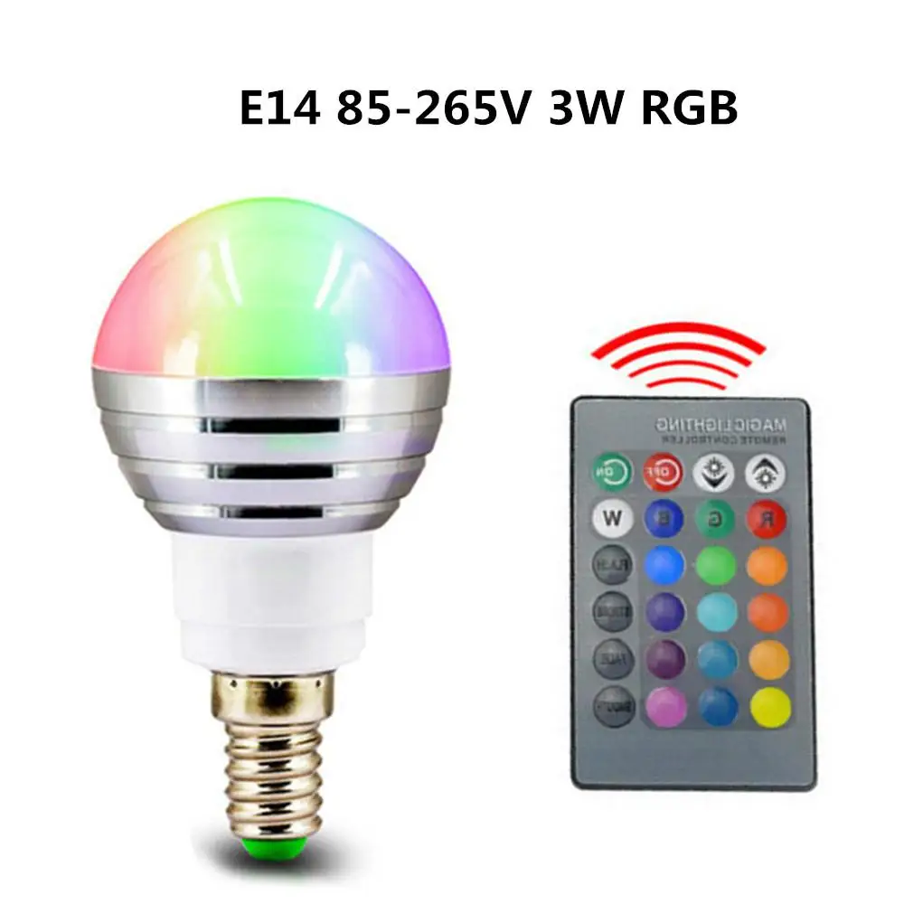 3 Вт RGB светодиодный светильник цветной волшебный Точечный с пультом