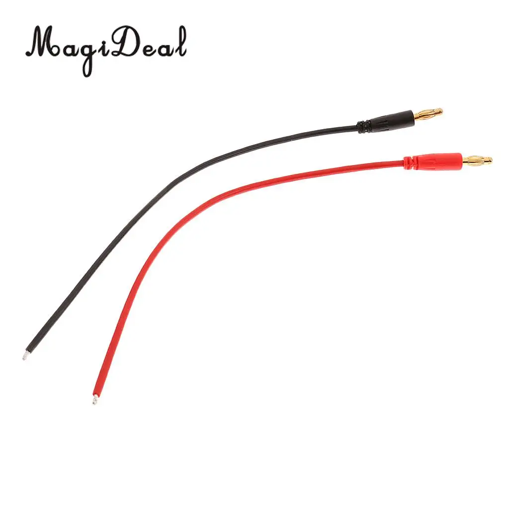 MagiDeal 6 шт Банан 4 мм пулевое зарядное устройство разъемы плюс 16AWG силиконовый