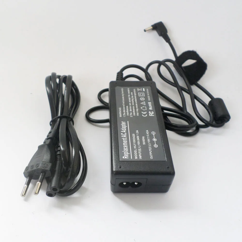 

19V 3.42A AC Adapter Notebook PC Power Supply Cord For Asus x302uj x540lj x453ma x556ub f553ma k401lb 65W Battery Charger NEW