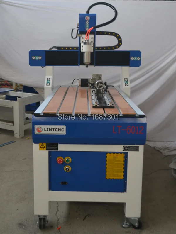 4 оси ЧПУ 6090 1.5kw/2.2kw/3kw шпинделя 1212 1224 1325 9060 небольшой фрезерный станок с для