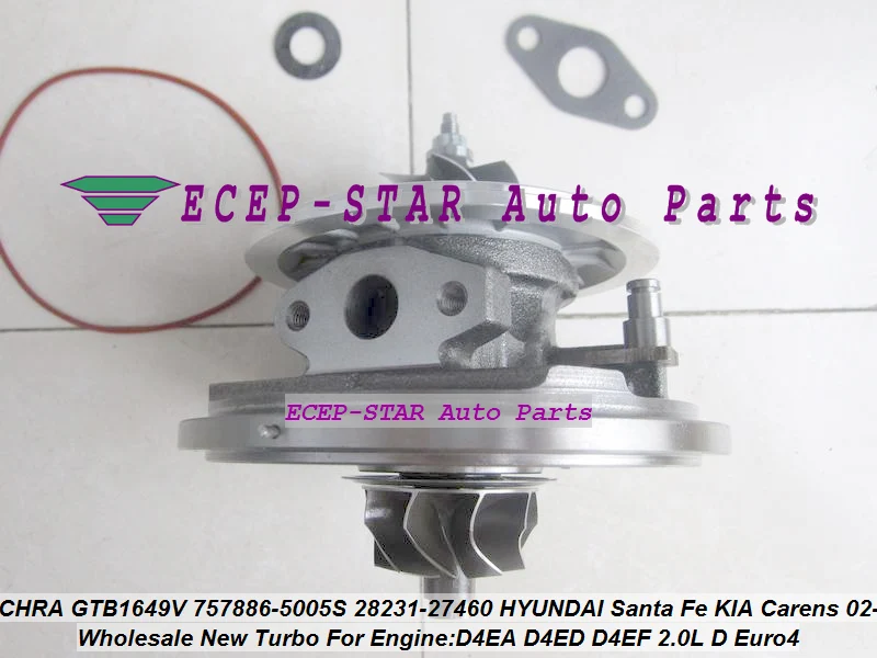 Турбокартридж CHRA 757886 0003 2823127400 28231 27450 27460 27480 для HYUNDAI Tucson Santa Fe Sonata