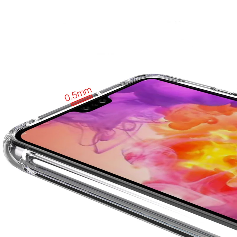 Summfish Full Shockproof Clear Silicone Case For Huawei Mate 10 30 Pro P40 Soft TPU Phone Cover case Honor 9A 8X 7X | Мобильные