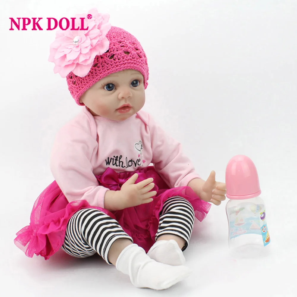 Кукла NPKDOLL 22 и 55 см модная Реалистичная кукла Мягкая силиконовая ручной работы