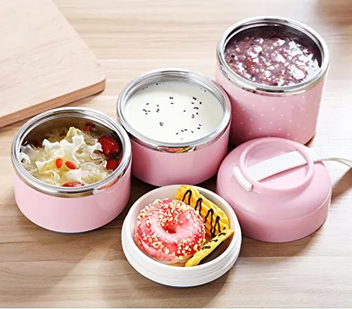 Пищевые контейнеры из нержавеющей стали штабелирование 2 яруса вакуумный Ланч