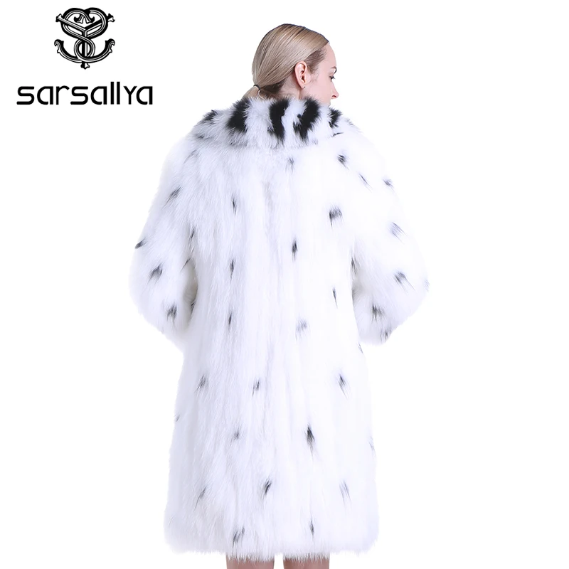 SARSALLYA real fur coat fashion Knitted natural Raccoon Dog Fur women fox coats vest | Женская одежда